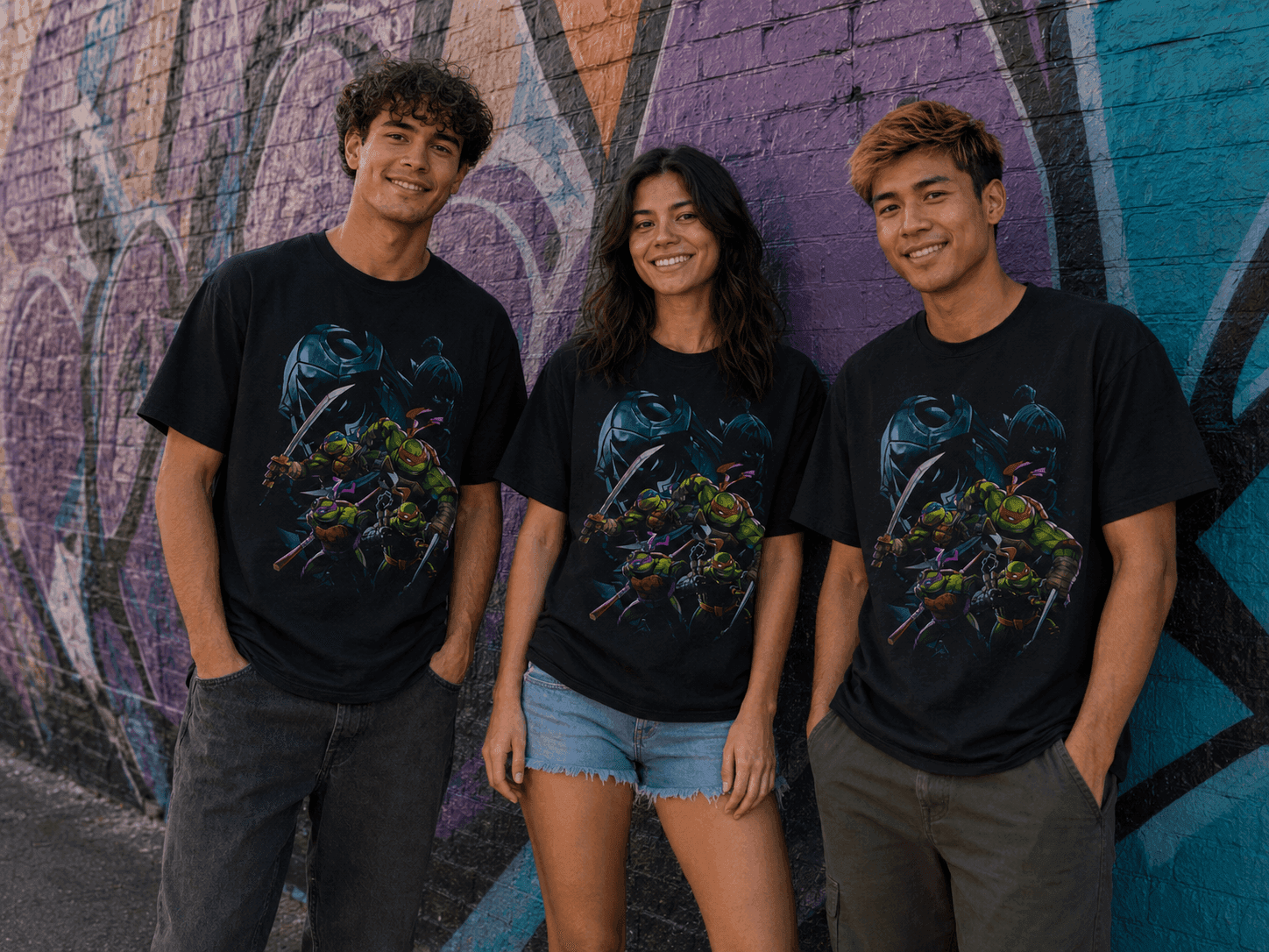 Splintered Fate Collection — tees worn by two models