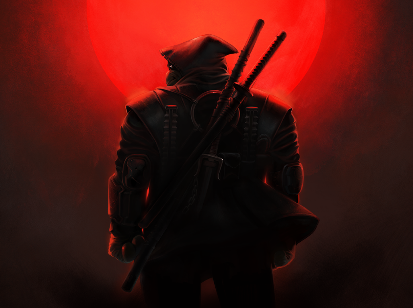 The Last Ronin trailer showing the surviving Turtle under a red moon